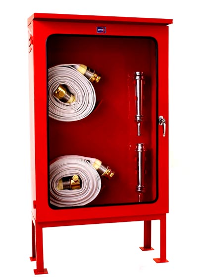 ตู้เก็บสายฉีดน้ำดับเพลิงแบบเก็บสายได้ 2 เส้น