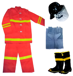 ชุดดับเพลิงภายนอกอาคาร(แบบเสื้อ+กางเกง)