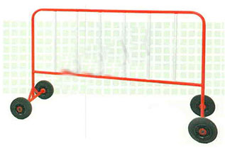 แผงเหล็กกั้น - แผงกั้นจราจร แบบมีล้อ