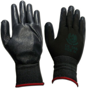 ถุงมือกันลื่น Poly เคลือบ PNBR