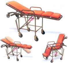 เตียงนอนผู้ป่วยแบบมีล้อเข็นปรับนั่งได้