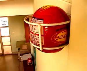 ลูกบอลดับเพลิงระบบอัตโนมัติชนิดผงเคมีแห้ง