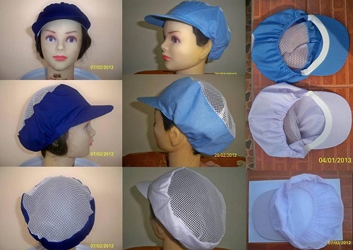 หมวกแก๊ปคลุมผม แบบ ตาข่ายบน