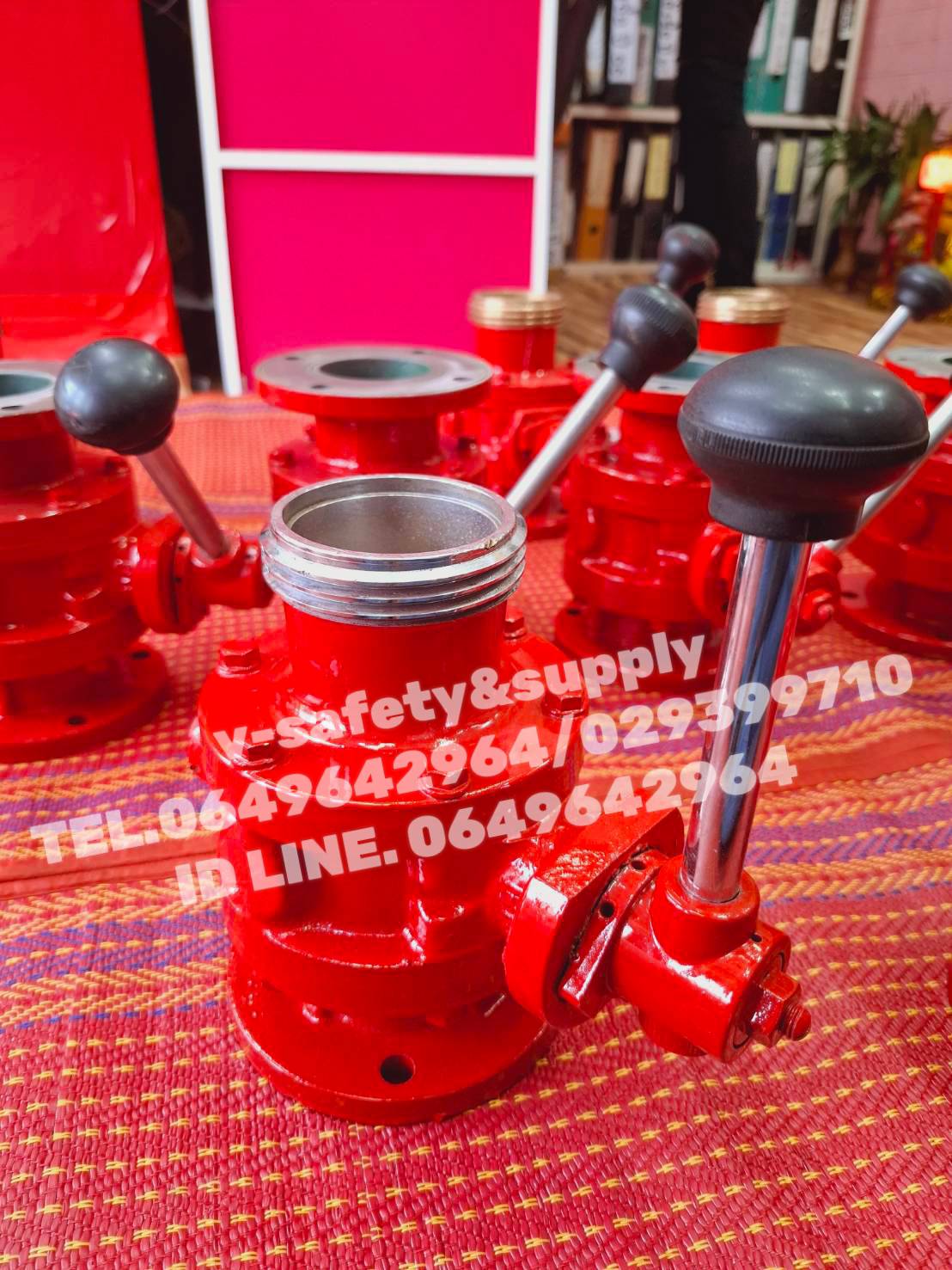 บอลวาล์วดับเพลิง หน้าแปลน + หน้าเกลียวหยาบ