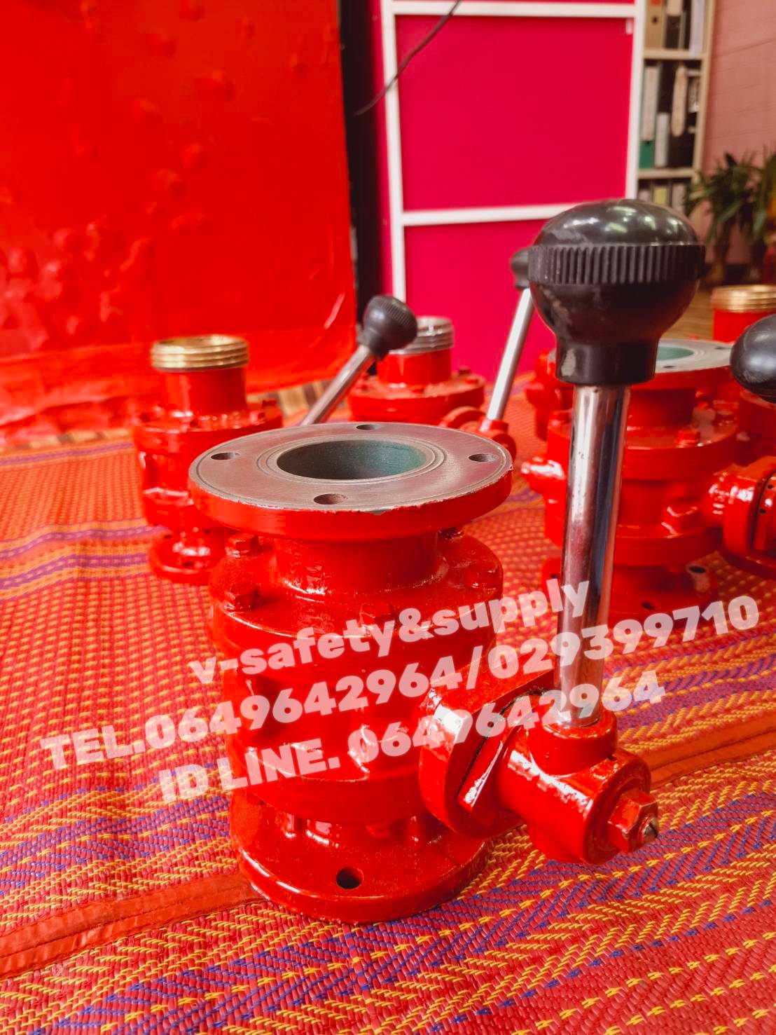 บอลวาล์วดับเพลิง หน้าแปลน 2ด้าน