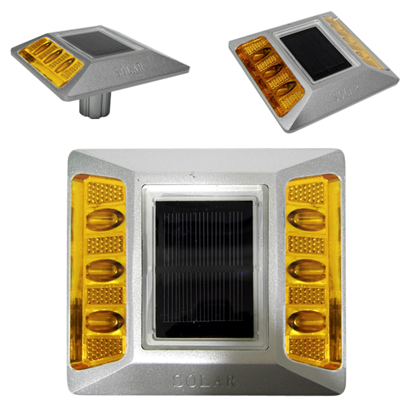 ไฟหมุดถนนโซล่าเซลล์ 6 LED